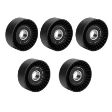 5X Fan Belt Tensioner Pulley V Ribbed Idler for E46 E39 E38 E36 E53 11281433571