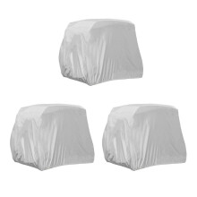 3X 4 Passenger Cart Cover 210D Oxford Waterproof Dustproof Roof Enclosure Rain Cover for EZ GO, Club Car,
