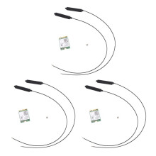 3X Dual Band 2,4 Gbit / S  Wi-Fi 6 AX200NGW 802.11Ax / Ac MU-MIMO 2X2 Wifi AX200 NGFF M.2  5.0 Netzwerk Wlan Karte + Antenne