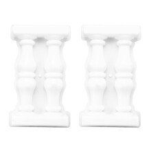2 Pezzi 50X28X7 cm Stampo Colonna Romana Stampi per Pavimentazione DIY Balcone Recinzione Giardino Piscina Cemento Ringhiera Nel Gesso Stampo Nel