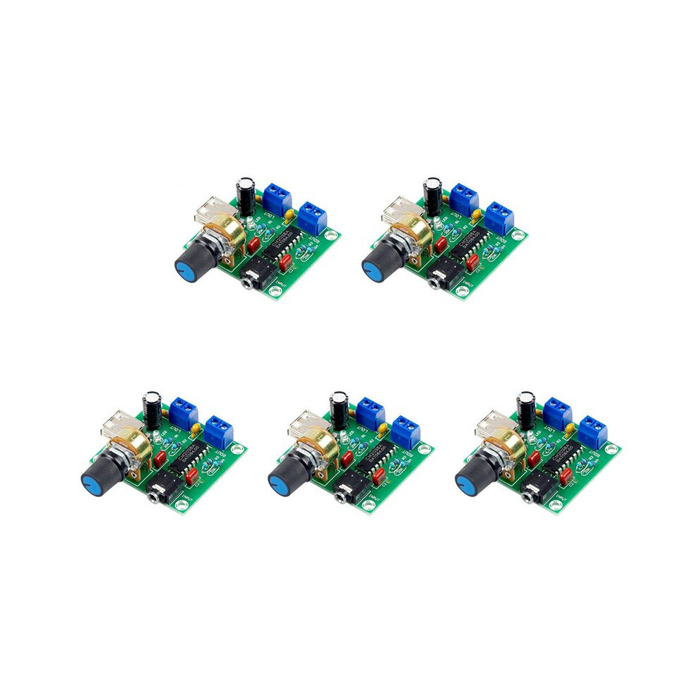 5X Power Amplifier Board 5W+5W Hifi Two-Channel Pm Cm2038 5V Usb Supply Power Audio Amplifier 4713941694707
