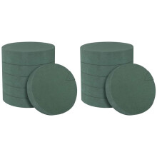 12Pcs Flower Foam Blocks,6.5Inch Round Dry Floral Foam for Artificial Flowers,for Wedding Aisle Flowers,Party Decoration