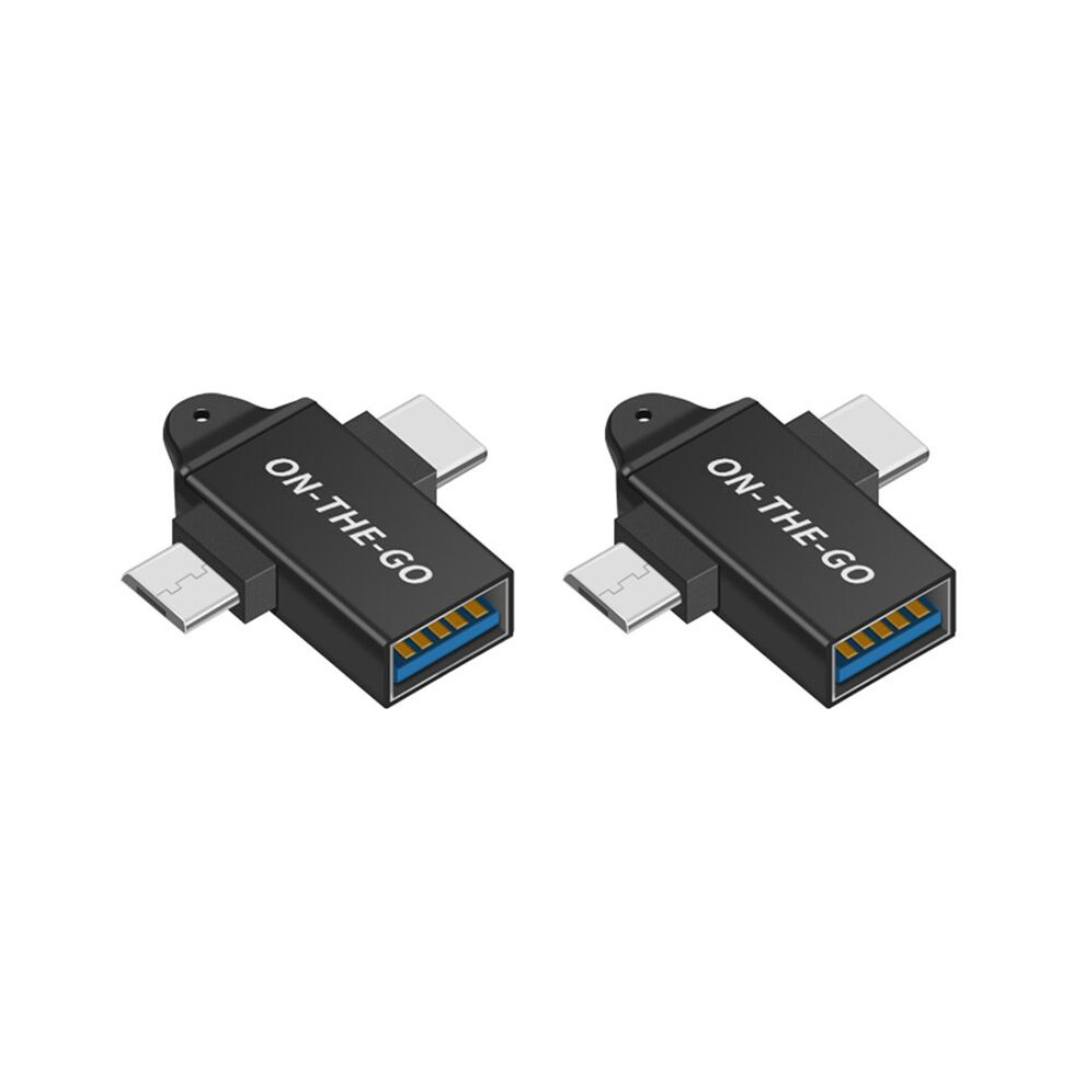2X Usb C To Usb 3.0 Otg Converter Usb 2 In 1 Type C Micro-Otg Adapter 4713142268905