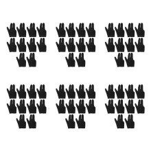 60Pcs Billiard Gloves 3 Fingers Left and Right Hand Glove Snooker Cue Pool Gloves