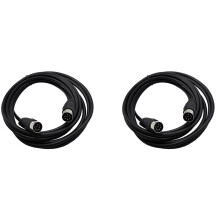 2X Adattatore per Cavo Audio da 8 Pin Din Maschio A Maschio per Computer di Sorveglianza Automotive Precisione Televisiva 5M