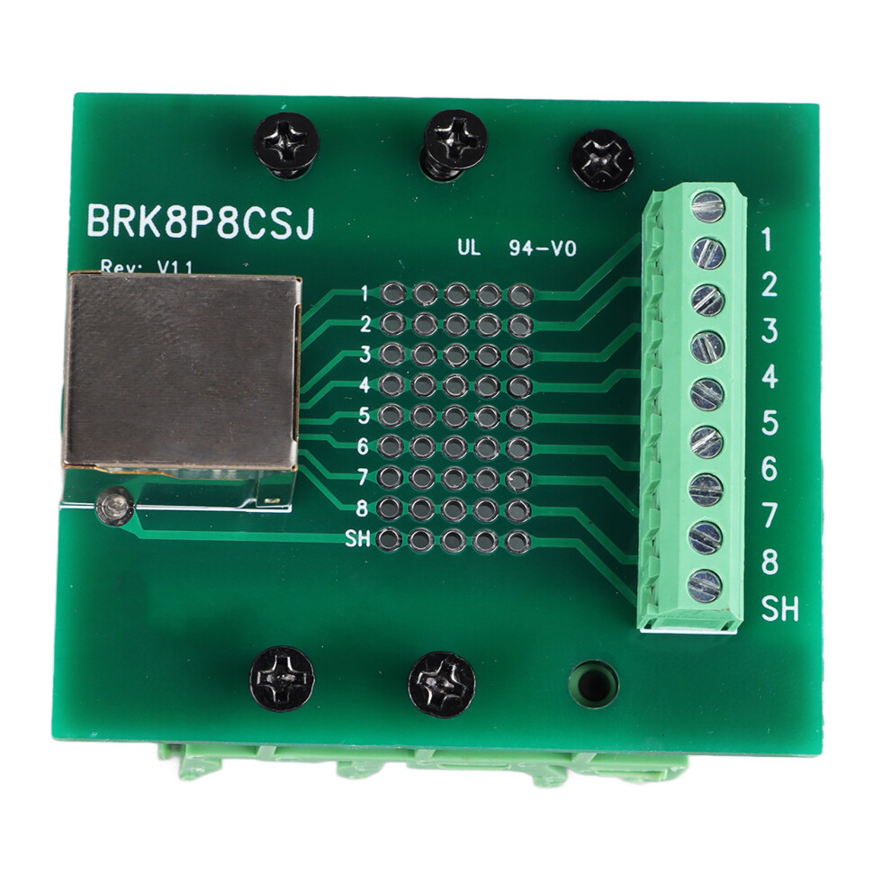 Rj45 Breakout Board Elbow Network Port Converter Terminal Board Brk8p8csj 7901388767321