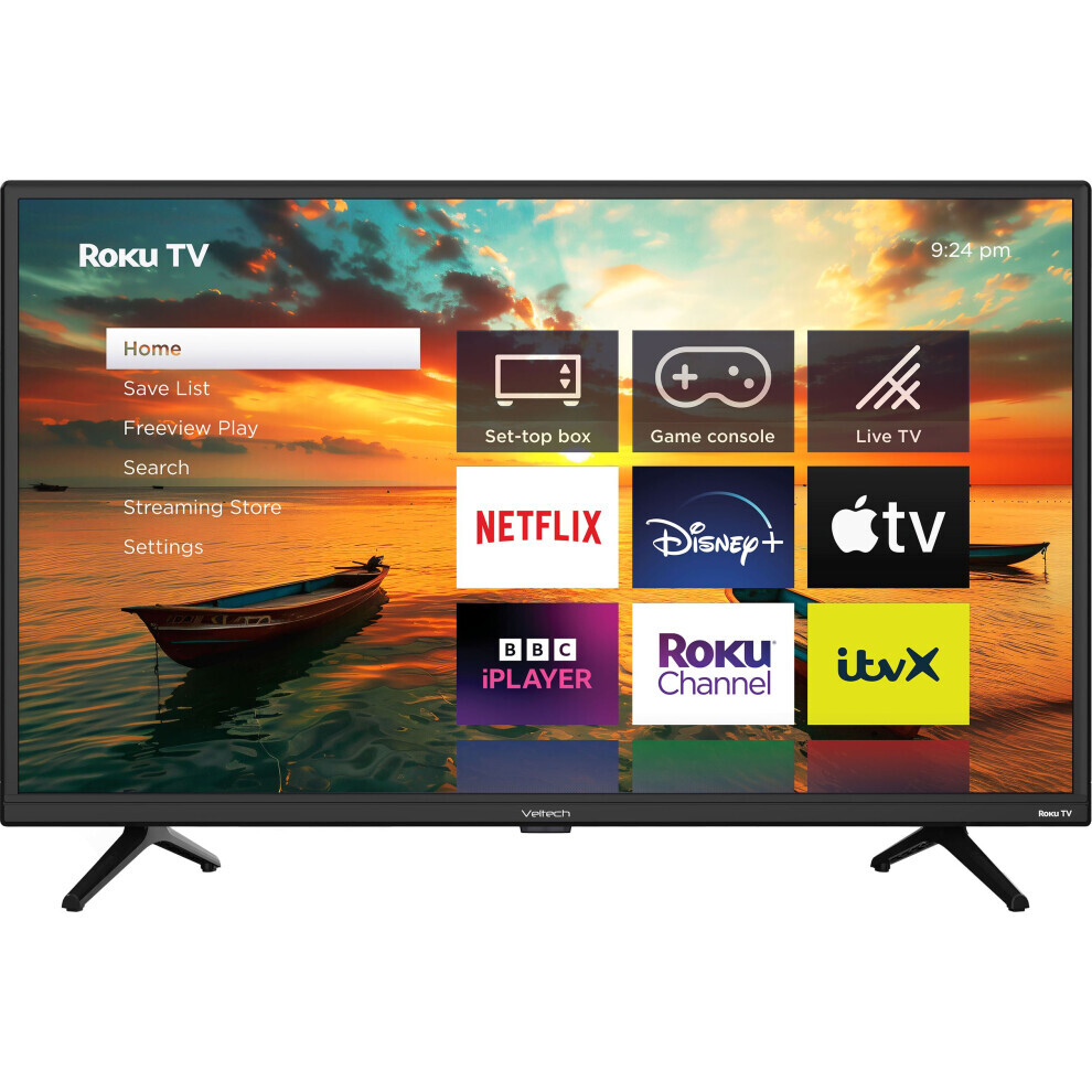 Veltech X230 32 Inch Hd Smart Television Roku Tv Vr32hx230 4058738357817