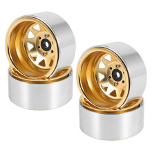 4 STUKS Deep Dish Wagon Metal 1.9 Beadlock Wielnaafvelg voor 1/10 RC Crawler Axial SCX10 90046 TRX4 RC4WD D90