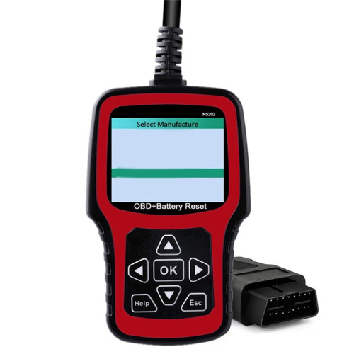 NS202 Battery Registration Tool+OBD/EOBD Diagnostic Supports 10 OBD/EOBD Test Modes for , , , ,
