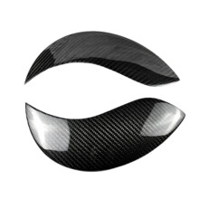 Car Front Headlight Eyebrow Light Eyelid Eyebrow Carbon Fiber Trim for F54 F55 F56 F57 F60