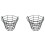 2X Practice  Balls Container Basket with Handle Storage Box Hold  to 50 PCS  Balls 1