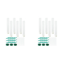 12Pcs Plastic Moss Pole 15 Inch Transparent Moss Mesh Pole Small Moss Pole Stake for Plants Monstera Potted Plants