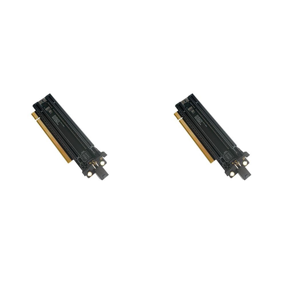 2X Pci-E 4.0 X16 1 To 2 Expansion Card Gen4 Split Card Pcie-Bifurcation X16 To X8x8 With 20Mm Spaced Slots Cpu4p(4 Pin ) 4712344812145