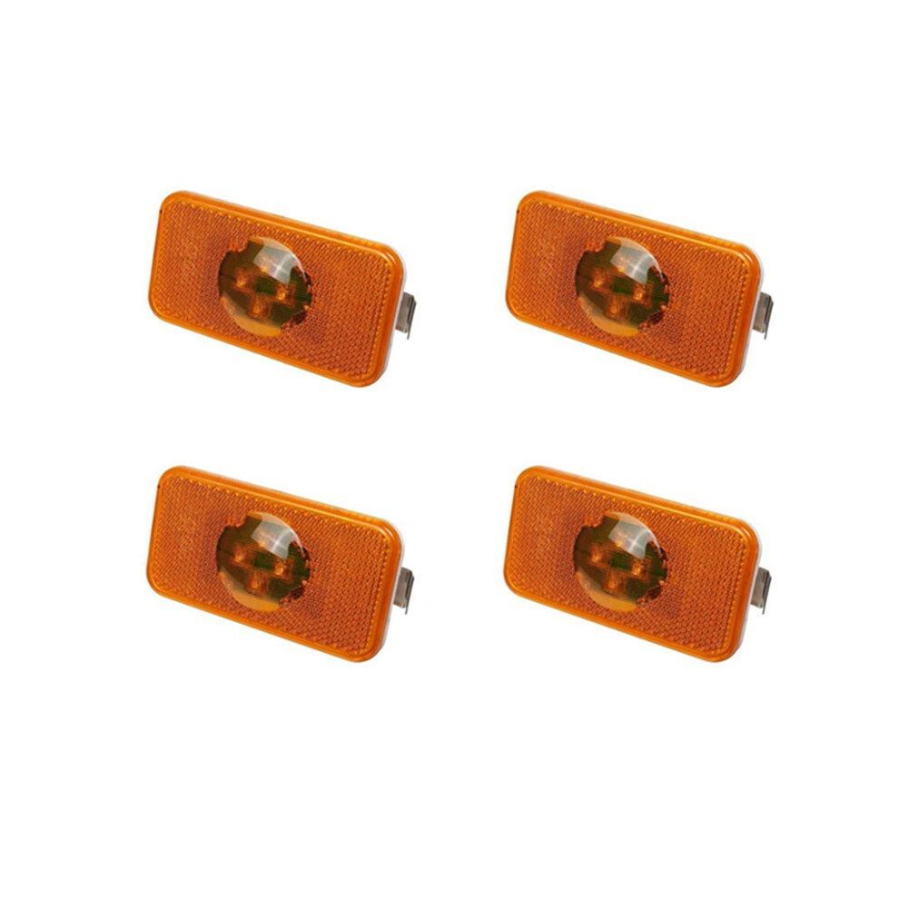 4 Pcs 24V Car Truck Led Side Indicator Lamp 4 Led For Trucks Fm/Fh Light/Amber 6031067834356