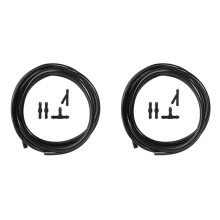 2X Tuyau de Tuyau de Buse de Lave-Glace Universel 2M avec Connecteur Droit pour Pompe de Phare de FenĂŞTre Avant