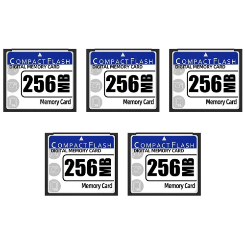 5X 256MB Compact Flash Memory Card for Camera, Advertising Machine, Industrial Computer Card