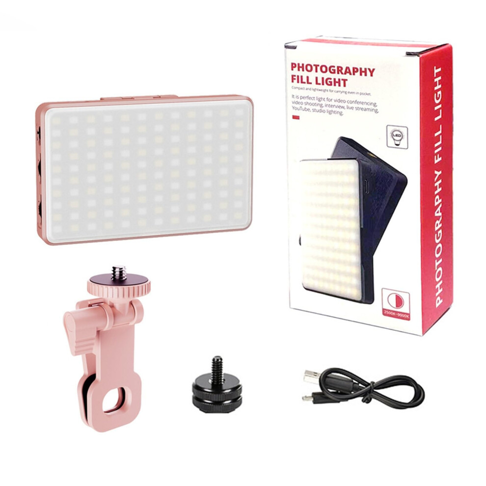 Phone Fill Dual Piece Set Clipon Design For Vlog And Selfie Ring Light/Pink 9169991357881