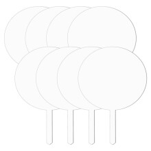 Acrylic Cake Topper Round Cupcake Topper Blank Cake Topper Stick,DIY Acrylic Cake Topper Blank Circle Cake DecoratingKit