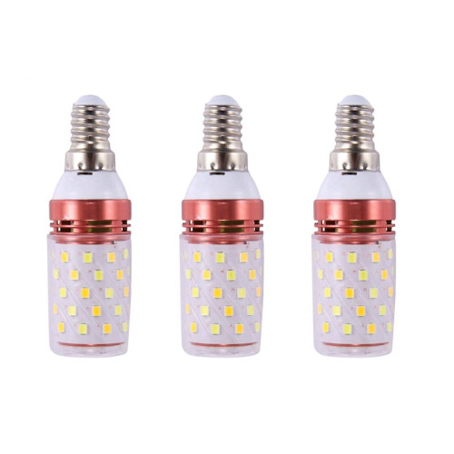 3X 3 Color Temperatures Integrated SMD LED Corn Lamp E14 AC85V - 265V Warm White High Light