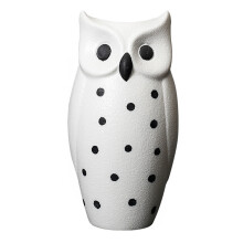 Ceramic Flower Pot Vase 8.7x17cm Nordic Modern Owl Decor in White Pink Yellow Blue