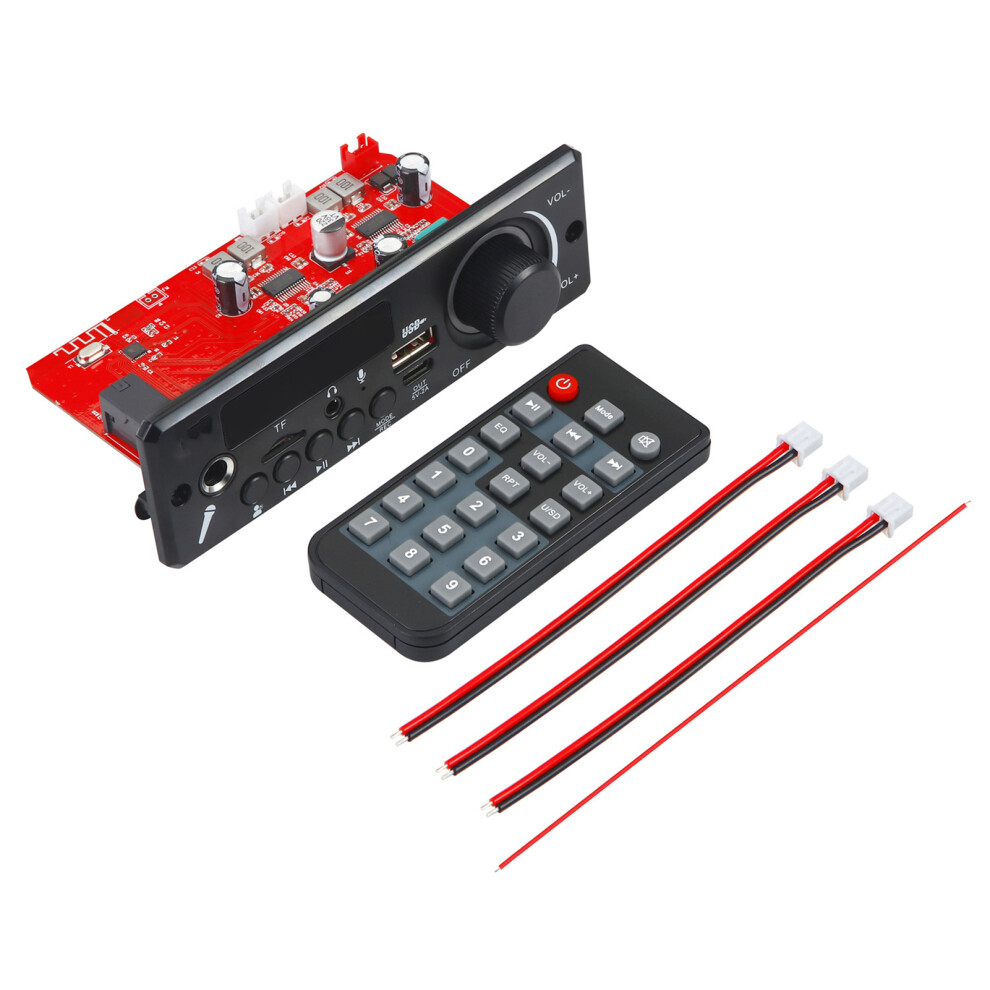 (Small Silicone Remote Control) Mp3 Decoder Module Audio Amplifier 2*80W Speaker Decode Board For Mp3 Wav Flac Ape Lossless Format 6434023423753