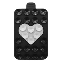 Silicone Phone Grip with Suction Cup Mount, Secure Reusable Holder for Handsfree Video and Stand