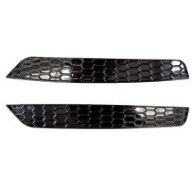 1Pair Rear Bumper Honeycomb Reflector Cover Trim Styling for 6 Rear Bar Tail Fog Light Strips Sticker Glossy