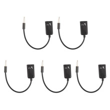 5pcs 3.5mm Stereo Audio Splitter Male to Headphone Headset + Microphone Adapter Couples Turn Wiring Harness Connector