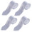 4X Polyesterue45cm Krawatte Schlips 2 Zoll Schmal Weiss Unisex 1