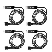 4X HiFing USB IN-OUT MIDI Interface Converter/Adapter with 5-PIN DIN MIDI Cable for PC/ Laptop/