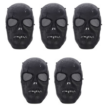 5X Mascara Protectora Craneo Militar Amenazador Resistente Duradera PaintBall