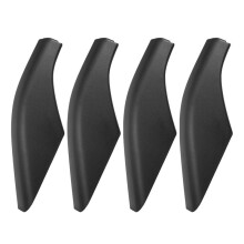 4 StüCke Schwarz ABS Auto Dach GepäCk TräGer Schienen End Abdeckung Shell Schutz Fit für Freelander 2 2006-2014