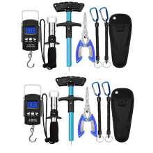 2X Vis Haak Remover Gereedschap, Handheld Digitale Vis Schaal Squeeze-Out Vis Grijper Vissen Combo Kit Visgerei Accessoires