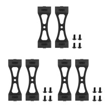 6 Pezzi Staffa  per Wpl B1 B14 B16 B24 C14 C24 B36 Mn D90 D91 Rc Kit Aggiornamento Parti nel Metallo DIY, Nero