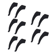 5 Pair Eyeglasses/Sunglasses/Spectacles Eyewear Ear Hook Lock Tip Holder---Black
