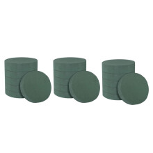 18Pcs Flower Foam Blocks,6.5Inch Round Dry Floral Foam for Artificial Flowers,for Wedding Aisle Flowers,Party Decoration