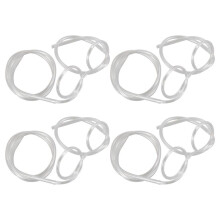 6X Glasses Shape Straw to Drink - Clear