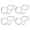 6X Glasses Shape Straw to Drink - Clear 1