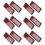 12x Rectangle Red Reflectors Universal for Motorcycles ATV Bikes Dirt Bikes 1