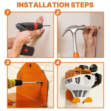 1 Pcs Trimmer Rack Garden Power Tool Organizer Hanger Garages Storage Chainsaw Grass Weed Whackers Holder Garden Tools