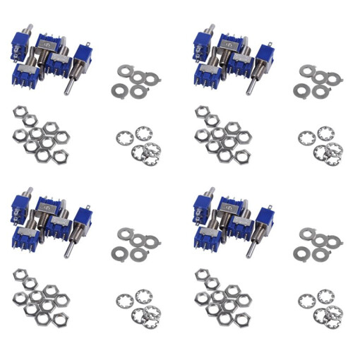 20 Pcs AC 3A/250V 6A/125V / SPDT  2 Position Latching Toggle