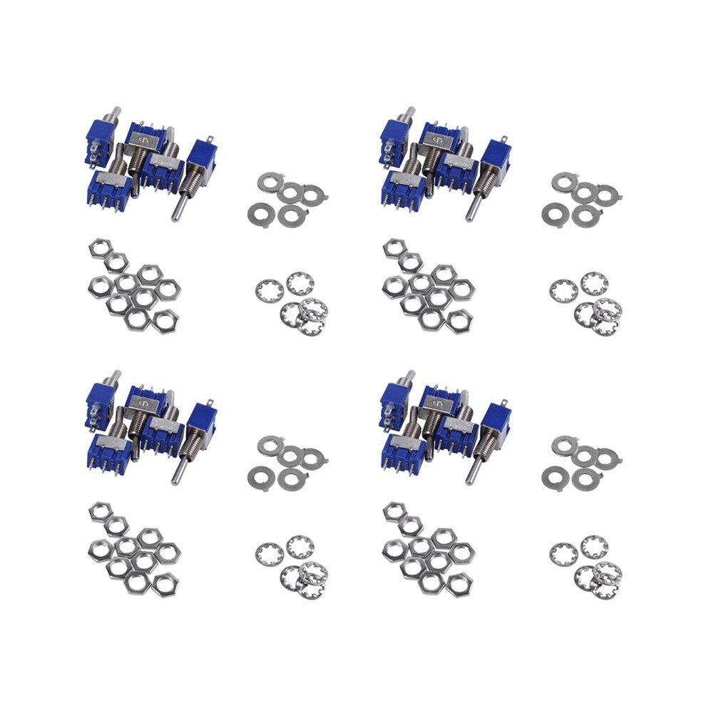 20 Pcs Ac 3A/250V 6A/125V / Spdt 2 Position Latching Toggle 4712707896669