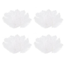 40 Stuecke Weisse Natuerliche Straussenfeder 20-25cm Hochzeit DIY