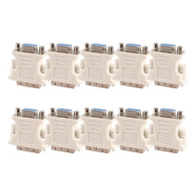 10X DVI Male Adapter (DVI - D 24 1) to Female VGA (15-Pin)