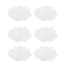 60 Peças de Pena de Avestruz Natural Branca 20-25 cm Casamento Faça Você Mesmo