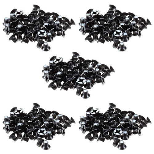 250 Pcs M3X4mm Screws Replacement Black for Laptop Hard Drive