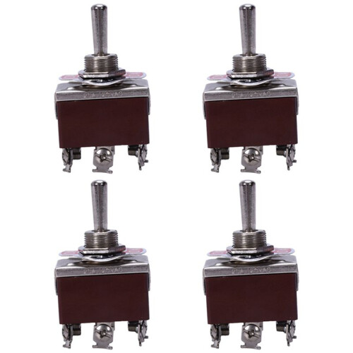 4X AC 250V/15A 125V/20A /OFF/ 3 Position DPDT Momentary Toggle