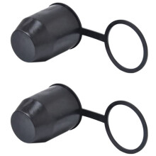 2X Tappo di Protezione per Rimorchio con Gancio di Traino Nero con Sfera Un Pressione per Gancio di Traino Tappo di Protezione per Rimorchio EIG88