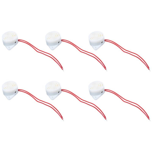 6X Selection de La Source D'Alimentation 2 Roues Buzzer Sonore avec Source D'Alimentation D'Alarme Filaire 220V CA