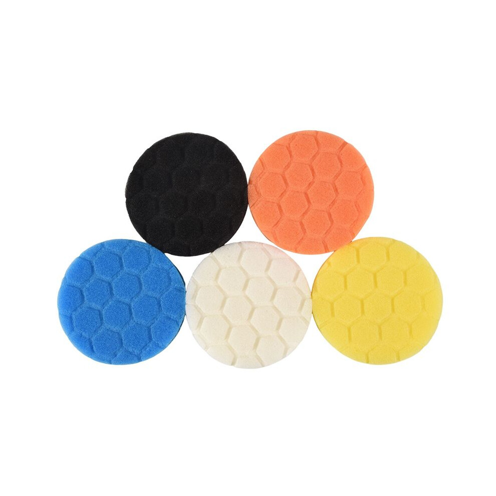5Pcs 3 Inch Polishing Pads Buffing Sponge Pads Kit For Car Buffer Polisher Sanding, Waxing, Polishing, Sealing Glaze 4711060054952